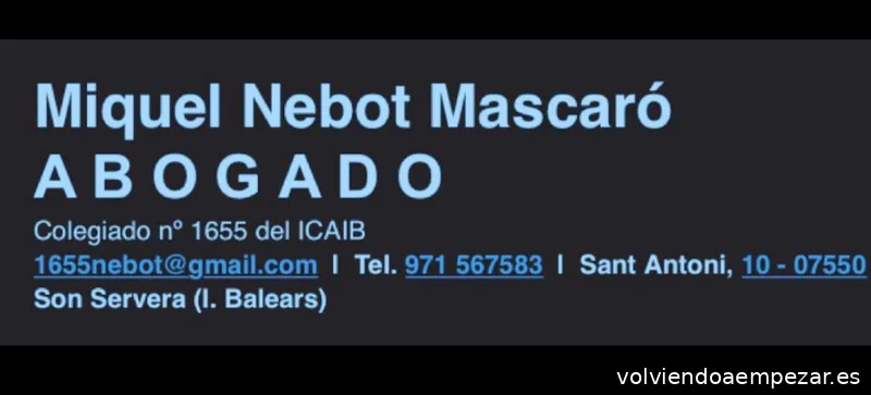 Miquel Nebot Mascaró | ABOGADO